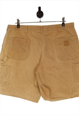 Vintage Carhartt Carpenter Shorts Size W42 Tan Made In USA