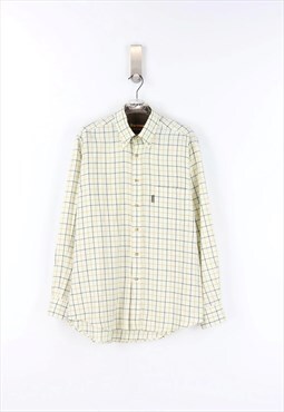 Barbour Vintage Check Long Sleeve Shirt in Cream - M