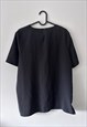 GOTH GLAM ELEGANT EVENING GOING OUT BLACK TOP BLOUSE L