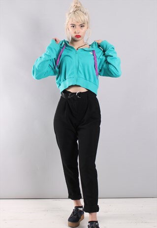 VINTAGE ADIDAS CROPPED HOODIE