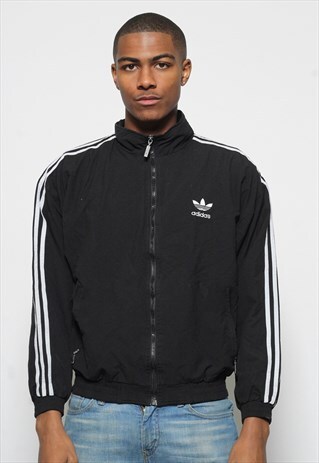 VINTAGE ADIDAS TRACK JACKET BLACK