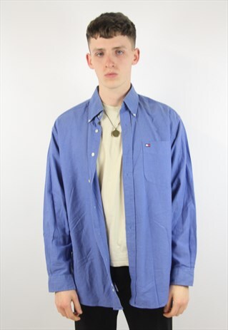 VINTAGE TOMMY HILFIGER BLUE SHIRT