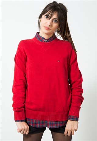 VINTAGE TOMMY HILFIGER KNIT JUMPER / S575