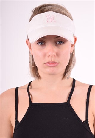 WOMENS VINTAGE TENNIS GOLF CAP ONE SIZE WHITE 90'S