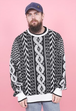 VINTAGE PATTERNED JUMPER /R4138