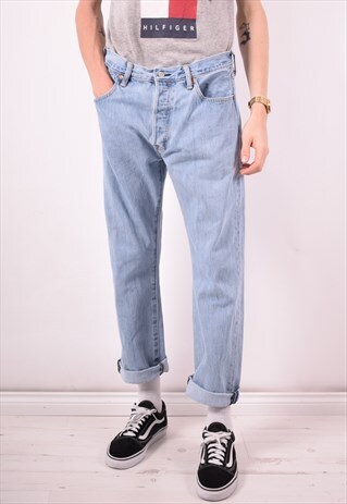 LEVI'S 501 MENS VINTAGE JEANS W34 L30 BLUE 90S