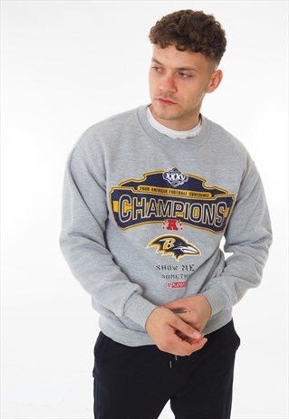 VINTAGE LEE BALTIMORE RAVENS SWEATSHIRT GREY