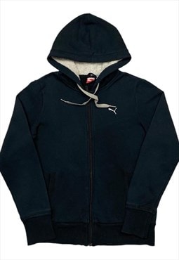 Puma Vintage Ladies  Navy Classic Zip-Up Hoodie