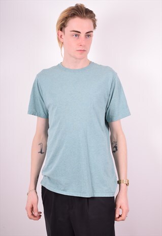 PATAGONIA MENS VINTAGE T-SHIRT TOP LARGE GREEN 90'S