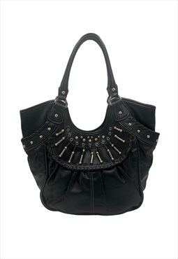 Vintage Black Biker Handbag