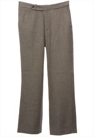 BEYOND RETRO VINTAGE RALPH LAUREN BLACK & WHITE TROUSERS - W