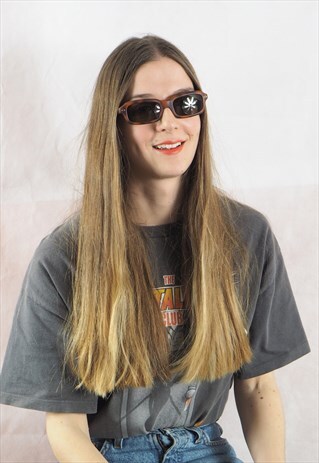 VINTAGE TORTOISESHELL RECTANGLE SUNGLASSES