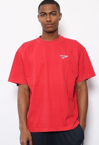 VINTAGE REEBOK LOGO T-SHIRT RED