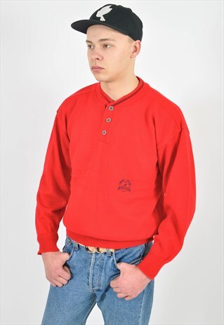 VINTAGE 90'S JUMPER IN RED