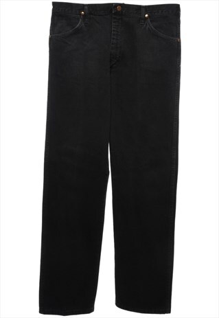 BEYOND RETRO VINTAGE BLACK WRANGLER JEANS - W35