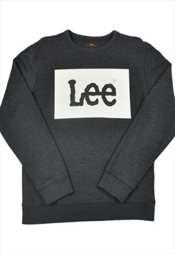 Vintage Lee Crew Neck Sweatshirt Grey Small