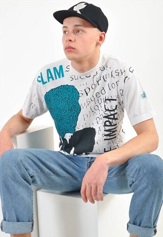VINTAGE ROUND NECK GRAPHIC T-SHIRT