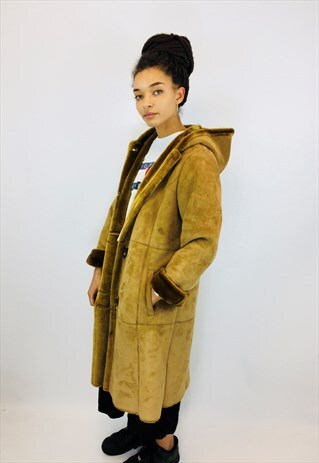 FAUX FUR SHEARLING COAT