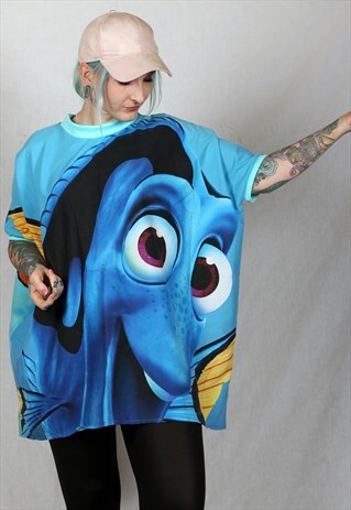 DISNEY FINDING NEMO HANDMADE OVERSIZED TSHIRT DRESS