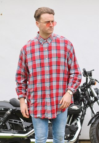 RALPH LAUREN BLAKE USA PLAID CHECK SHIRT