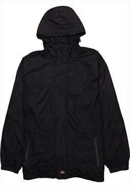 Vintage 90's Dickies Windbreaker Hooded Full Zip Up Black