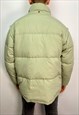 VINTAGE FILA PADDED QUILTED JACKET IN GREEN(L)