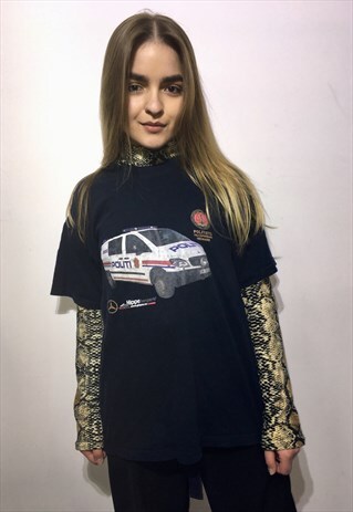 VINTAGE 90' AMAZING UNISEX BLACK COOL T-SHIRT