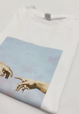 Minimalist The Creation of Adam T-Shirt