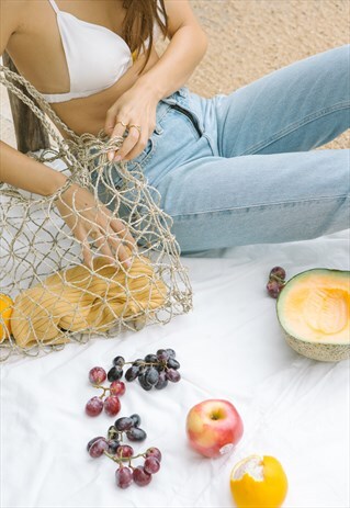 FISH NET BAG / NET TOTE BAG / ECO MARKET BAG / STRING BAG