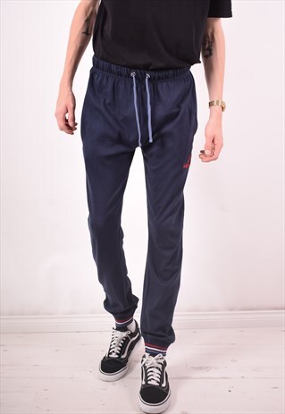 AUSTRALIAN MENS VINTAGE TRACKSUIT TROUSERS MEDIUM BLUE 90S