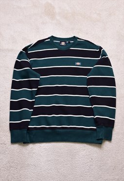 Dickies Green Black Striped Sweater