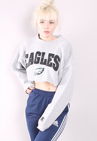 VINTAGE STARTER EAGLES REWORKED CROPPED SWEATSHIRT