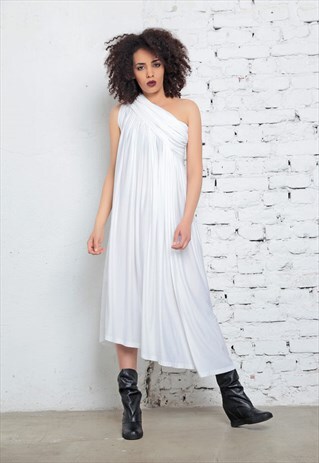 OFF SHOULDER DRESS/ ASYMMETRIC DRESS