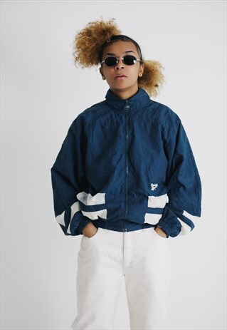 VINTAGE REEBOK SPORTS TRACKSUIT TOP WINDBREAKER JACKET