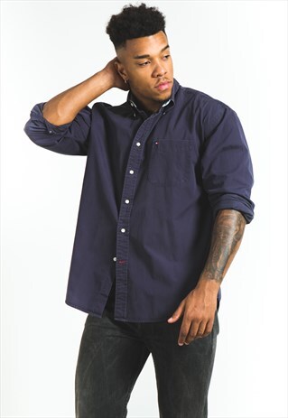 VINTAGE 80S TOMMY HILFIGER CLASSIC SHIRT / 1564