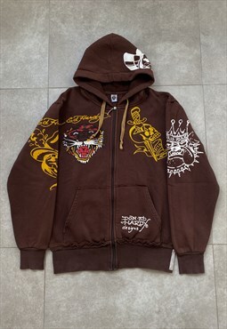 Vintage Ed Hardy Zip Hoodie Size M