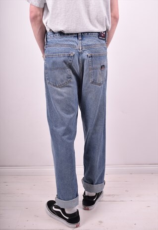 TOMMY HILFIGER MENS VINTAGE JEANS W33 L30 BLUE 90'S