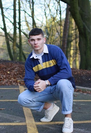 VINTAGE STRIPED LACOSTE POLO