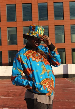 AFRICAN PRINT BOMBER JACKET- FESTIVAL CLOTHING - WAX BOMBER