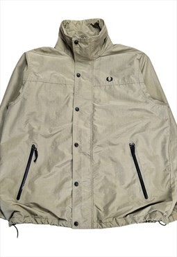 Men's Fred Perry Lightweight Jacket In Beige Size XL