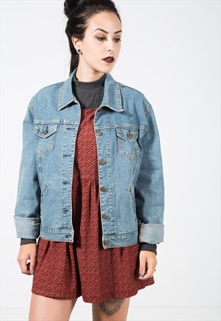 VINTAGE 80S CLASSIC LEVI'S BASIC DENIM JACKET / S1500