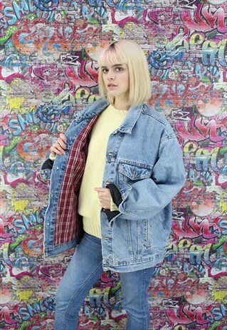 LEVI'S 80S BLANKET LINED VINTAGE DENIM JACKET. UNISEX.