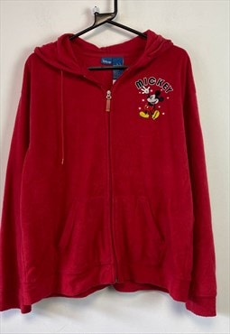 Red Disney Fleece Hoodie Large