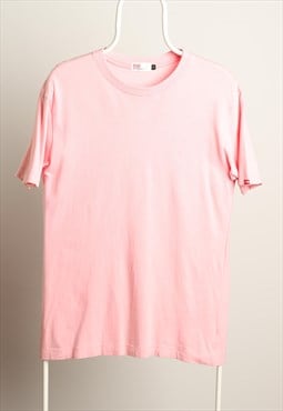 Vintage Edwin Crewneck T-shirt Pink Size L