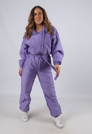 VINTAGE ETIREL FULL SKI SUIT SNOW SPORTS UK S 10 (KBN)