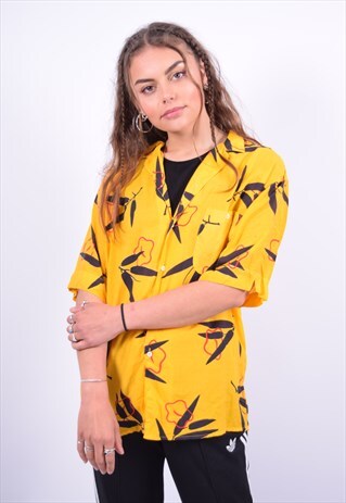 VINTAGE BENETTON SHIRT YELLOW