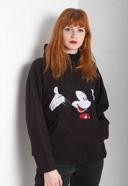 Vintage Disney Mickey Mouse Fleece Hoodie Black