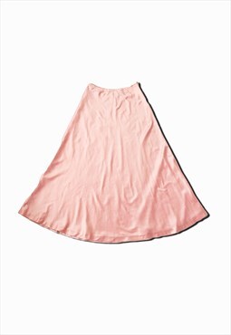 Vintage Y2K 00s maxi skirt in coral pink