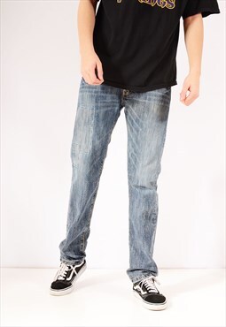 Vintage lee skinny jeans mid blue w34 l32 BV3721