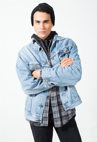 VINTAGE 80S CLASSIC LEE BASIC DENIM JACKET / S1603